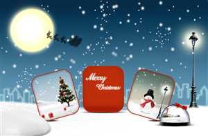 Bingtian_snowy_night_Merry_Christmas_PSD_image_materials